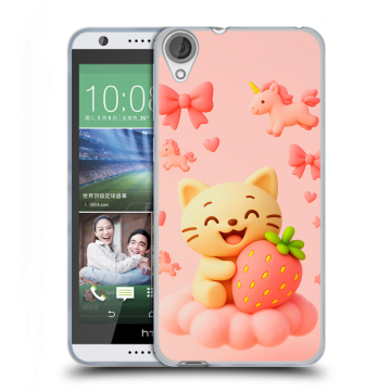 Силиконовый чехол на HTC Desire 820 с принтом для девочек