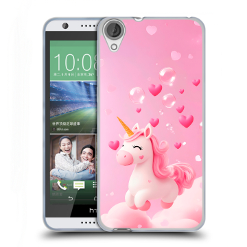 Силиконовый чехол на HTC Desire 820 с принтом Единорог