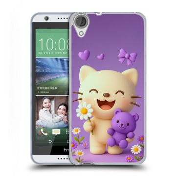 Силиконовый чехол на HTC Desire 820 с принтом для девочек