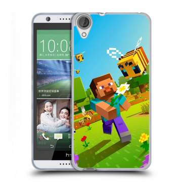 Силиконовый чехол на HTC Desire 820 с принтом Майнкрафт Minecraft Силиконовый чехол на HTC Desire 820 с принтом Майнкрафт Minecraft