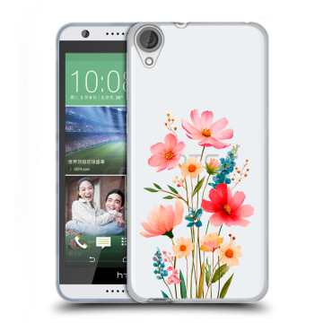 Силиконовый чехол на HTC Desire 820 с принтом Цветы Силиконовый чехол на HTC Desire 820 с принтом Цветы