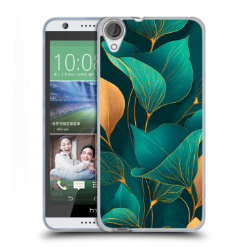 Силиконовый чехол на HTC Desire 820 с принтом Листья и золото Силиконовый чехол на HTC Desire 820 с принтом Листья и золото
