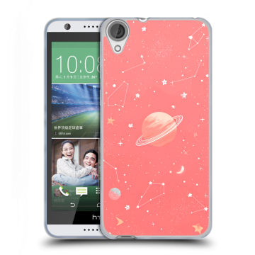 Силиконовый чехол на HTC Desire 820 с принтом Розовый космос Силиконовый чехол на HTC Desire 820 с принтом Розовый космос