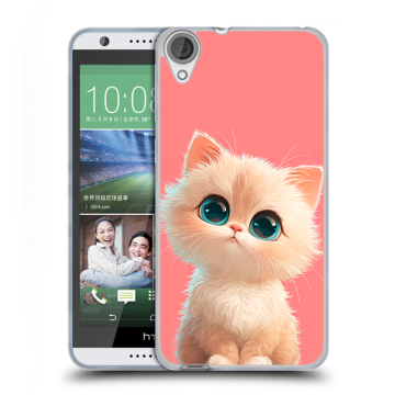 Силиконовый чехол на HTC Desire 820 с принтом Розовый котенок Силиконовый чехол на HTC Desire 820 с принтом Розовый котенок