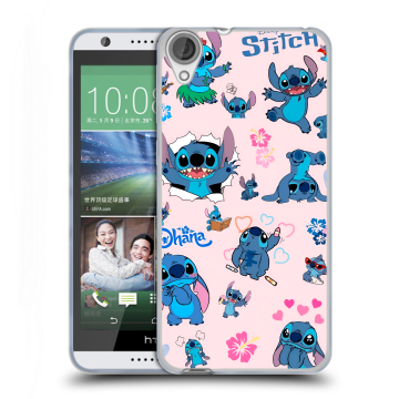 Силиконовый чехол на HTC Desire 820 с принтом Лило и Стич