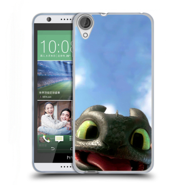 Силиконовый чехол на HTC Desire 820 с принтом Как приручить дракона