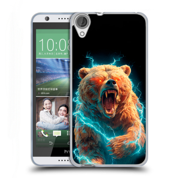Силиконовый чехол на HTC Desire 820 с принтом Медведь Силиконовый чехол на HTC Desire 820 с принтом Медведь