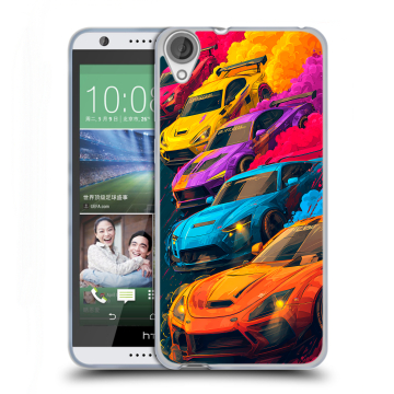 Силиконовый чехол на HTC Desire 820 с принтом Тачки Силиконовый чехол на HTC Desire 820 с принтом Тачки