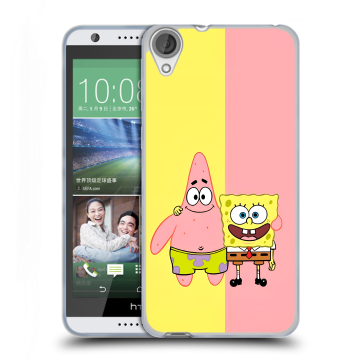 Силиконовый чехол на HTC Desire 820 с принтом Спанч боб Спанчбоб