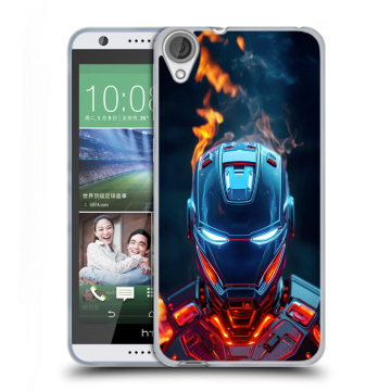 Силиконовый чехол на HTC Desire 820 с принтом IronMan Железный человек