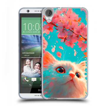 Силиконовый чехол на HTC Desire 820 с принтом Красивый кот Силиконовый чехол на HTC Desire 820 с принтом Красивый кот