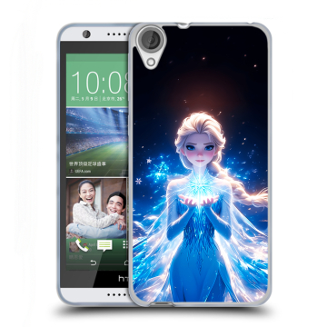 Силиконовый чехол на HTC Desire 820 с принтом Холодное сердце Frozen