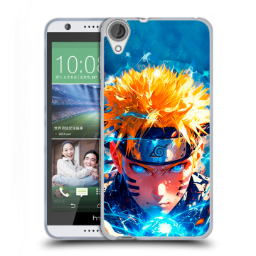 Силиконовый чехол на HTC Desire 820 с принтом Аниме Наруто Naruto