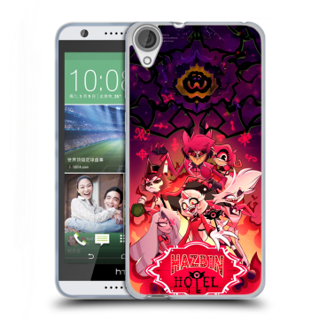 Силиконовый чехол на HTC Desire 820 с принтом Hazbin Hotel Отель Хазбин