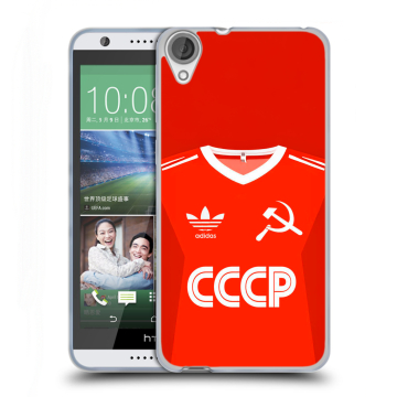 Силиконовый чехол на HTC Desire 820 с принтом Флаг Герб СССР Силиконовый чехол на HTC Desire 820 с принтом Флаг Герб СССР
