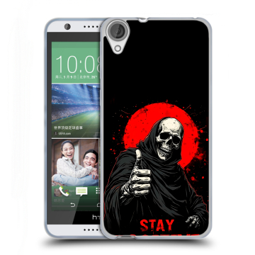 Силиконовый чехол на HTC Desire 820 с принтом смешной скелет Силиконовый чехол на HTC Desire 820 с принтом смешной скелет