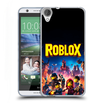 Силиконовый чехол на HTC Desire 820 с принтом Roblox Роблокс