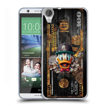 Силиконовый чехол на HTC Desire 820 с принтом Дональд Дак Доллар
