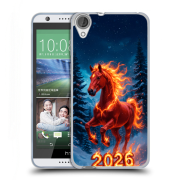 Силиконовый чехол на HTC Desire 820 с принтом Новый год коня Силиконовый чехол на HTC Desire 820 с принтом Новый год коня