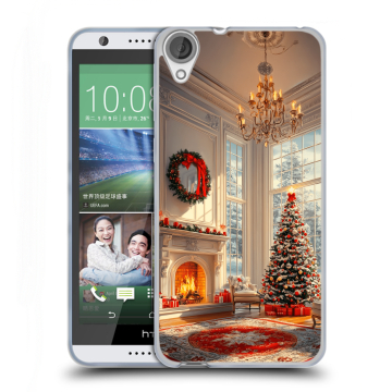 Силиконовый чехол на HTC Desire 820 с принтом Новый год Силиконовый чехол на HTC Desire 820 с принтом Новый год