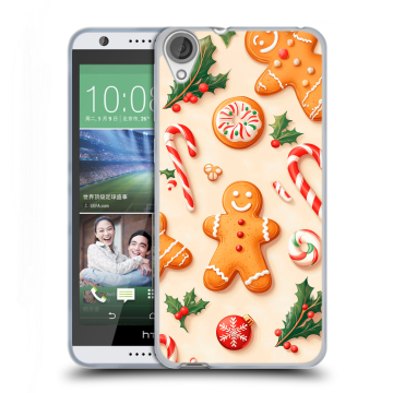 Силиконовый чехол на HTC Desire 820 с принтом Новый год Силиконовый чехол на HTC Desire 820 с принтом Новый год