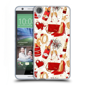Силиконовый чехол на HTC Desire 820 с принтом Новый год Силиконовый чехол на HTC Desire 820 с принтом Новый год