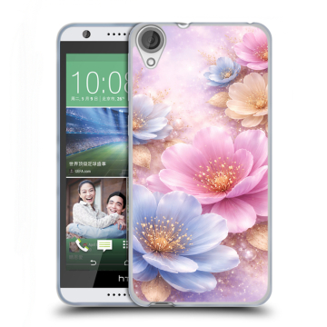 Силиконовый чехол на HTC Desire 820 с принтом женский