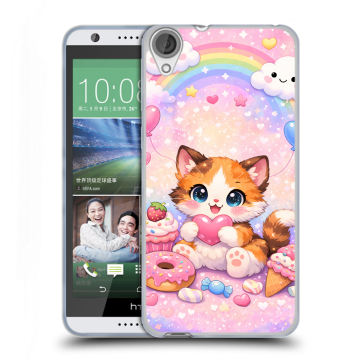 Силиконовый чехол на HTC Desire 820 с принтом для девочек