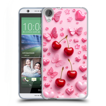 Силиконовый чехол на HTC Desire 820 с принтом для девочек