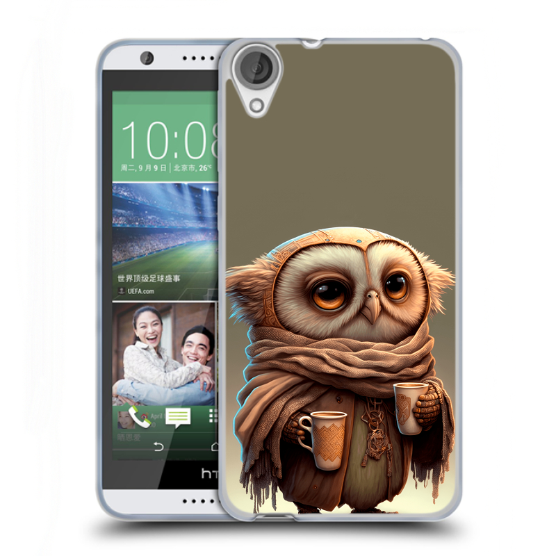 Силиконовый чехол на HTC Desire 820 с принтом Сова