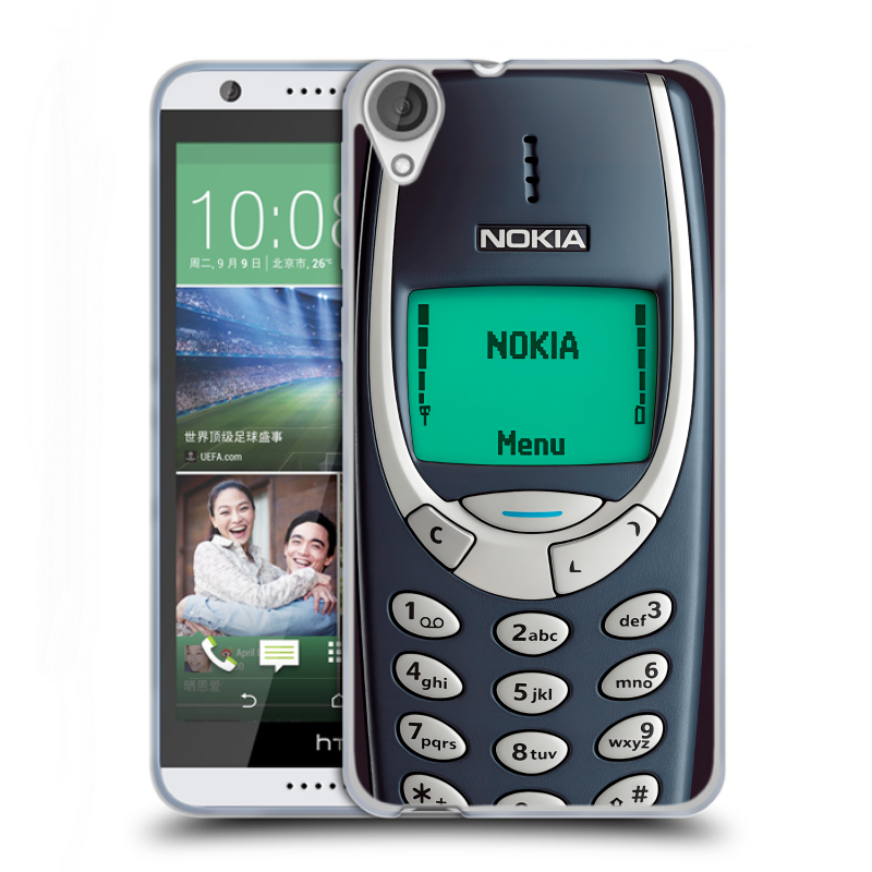 Силиконовый чехол на HTC Desire 820 с принтом Старый телефон Силиконовый чехол на HTC Desire 820 с принтом Старый телефон