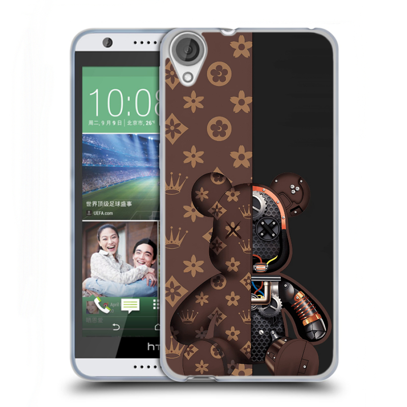 Силиконовый чехол на HTC Desire 820 с принтом Луи робот