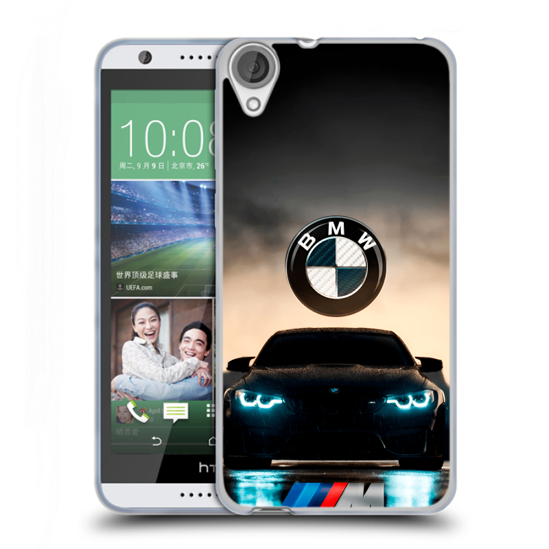 Силиконовый чехол на HTC Desire 820 с принтом БМВ BMW