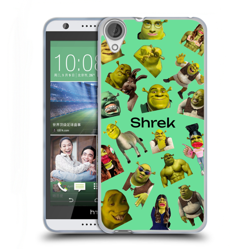 Силиконовый чехол на HTC Desire 820 с принтом Шрек Shrek Силиконовый чехол на HTC Desire 820 с принтом Шрек Shrek
