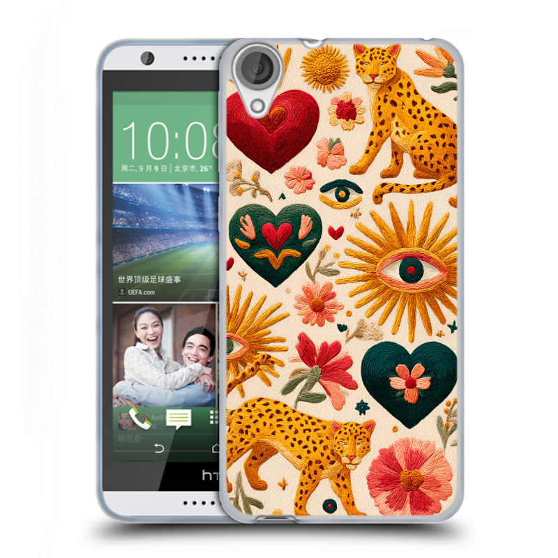 Силиконовый чехол на HTC Desire 820 с принтом Модный принт Силиконовый чехол на HTC Desire 820 с принтом Модный принт