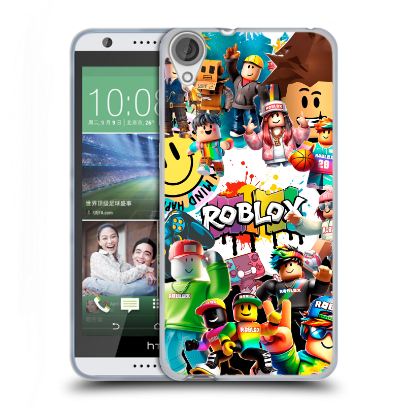 Силиконовый чехол на HTC Desire 820 с принтом Roblox Роблокс Силиконовый чехол на HTC Desire 820 с принтом Roblox Роблокс