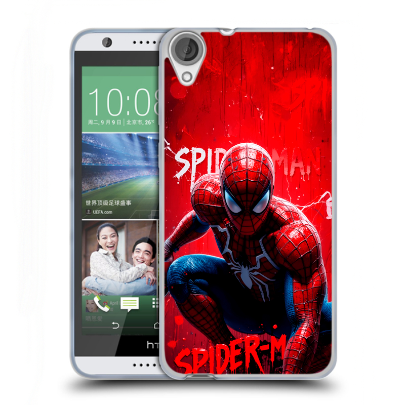 Силиконовый чехол на HTC Desire 820 с принтом Spiderman Человек паук Силиконовый чехол на HTC Desire 820 с принтом Spiderman Человек паук