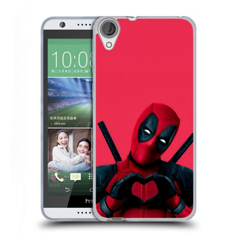 Силиконовый чехол на HTC Desire 820 с принтом Дедпул Deadpool