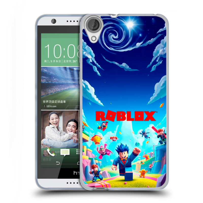 Силиконовый чехол на HTC Desire 820 с принтом Roblox Роблокс Силиконовый чехол на HTC Desire 820 с принтом Roblox Роблокс