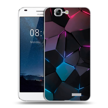 Силиконовый чехол на Huawei Ascend G7 с принтом Геометрия неона Силиконовый чехол на Huawei Ascend G7 с принтом Геометрия неона