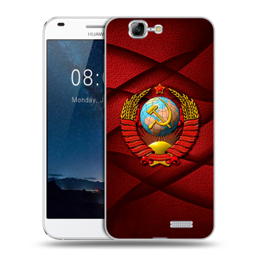 Силиконовый чехол на Huawei Ascend G7 с принтом Герб СССР Силиконовый чехол на Huawei Ascend G7 с принтом Герб СССР