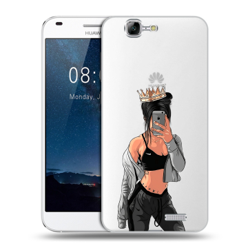 Силиконовый чехол на Huawei Ascend G7 с принтом Женские принты Силиконовый чехол на Huawei Ascend G7 с принтом Женские принты