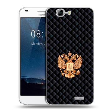 Силиконовый чехол на Huawei Ascend G7 с принтом Герб России принт Силиконовый чехол на Huawei Ascend G7 с принтом Герб России принт
