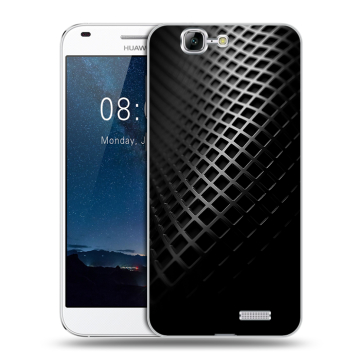 Силиконовый чехол на Huawei Ascend G7 с принтом Текстура металла Силиконовый чехол на Huawei Ascend G7 с принтом Текстура металла