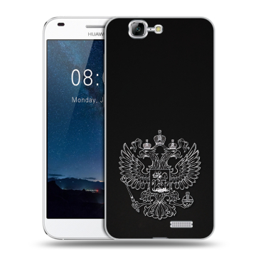 Силиконовый чехол на Huawei Ascend G7 с принтом Герб России Силиконовый чехол на Huawei Ascend G7 с принтом Герб России
