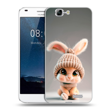 Силиконовый чехол на Huawei Ascend G7 с принтом Кролик Силиконовый чехол на Huawei Ascend G7 с принтом Кролик