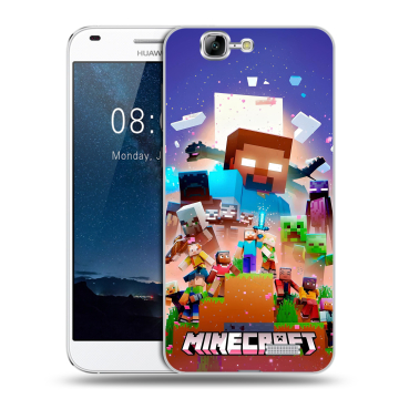 Силиконовый чехол на Huawei Ascend G7 с принтом Майнкрафт Minecraft Силиконовый чехол на Huawei Ascend G7 с принтом Майнкрафт Minecraft