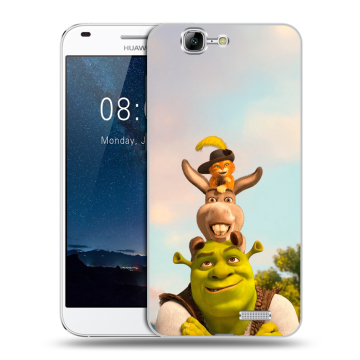 Силиконовый чехол на Huawei Ascend G7 с принтом Шрек Shrek