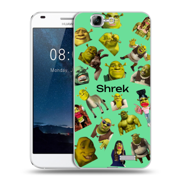 Силиконовый чехол на Huawei Ascend G7 с принтом Шрек Shrek