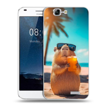 Силиконовый чехол на Huawei Ascend G7 с принтом Капибара Силиконовый чехол на Huawei Ascend G7 с принтом Капибара